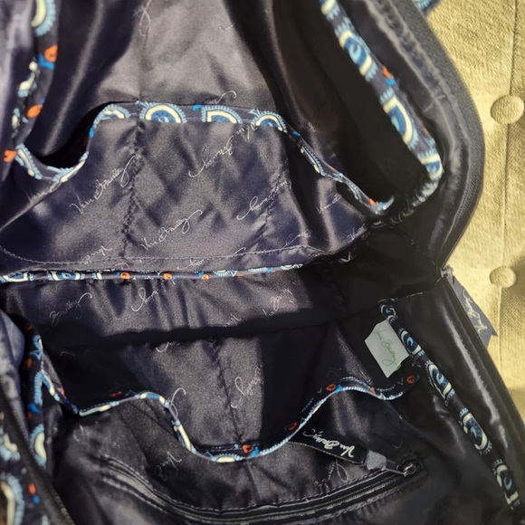 Retired Vera Bradley Double Handle Satchel Bag in Marrakesh Motifs - Picture 4 of 5